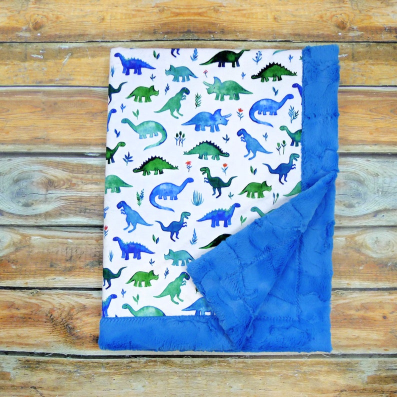 Dino Baby Blanket Personalized Dinosaur Baby Blanket Dino Etsy Canada