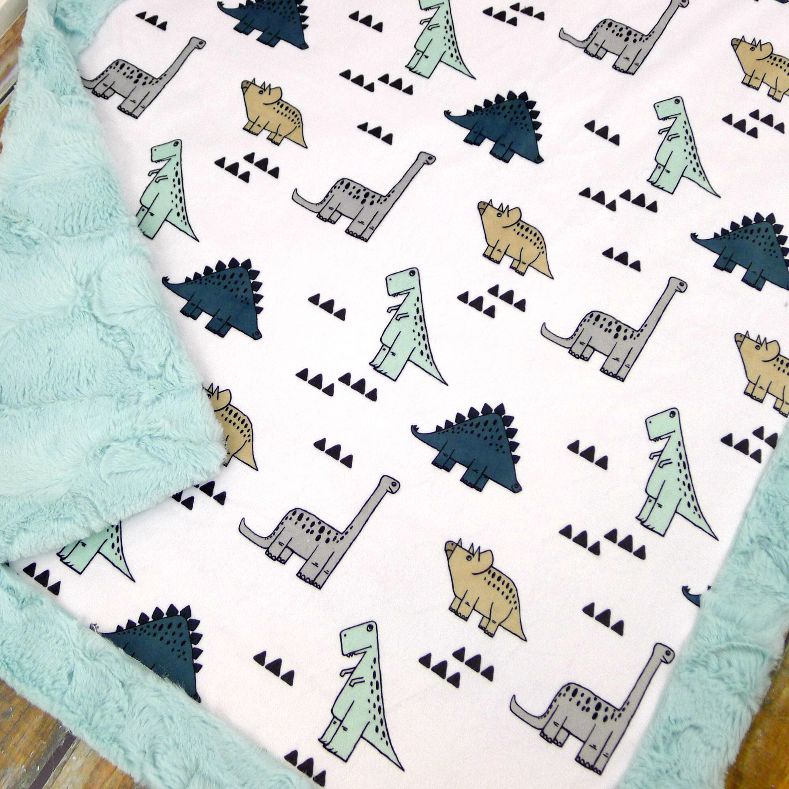 Dino Baby Blanket Dinosaur Baby Blanket Dino Blanket Etsy