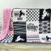 Personalized Motocross Blanket, Custom Motocross Team Soft Minky Fleece...