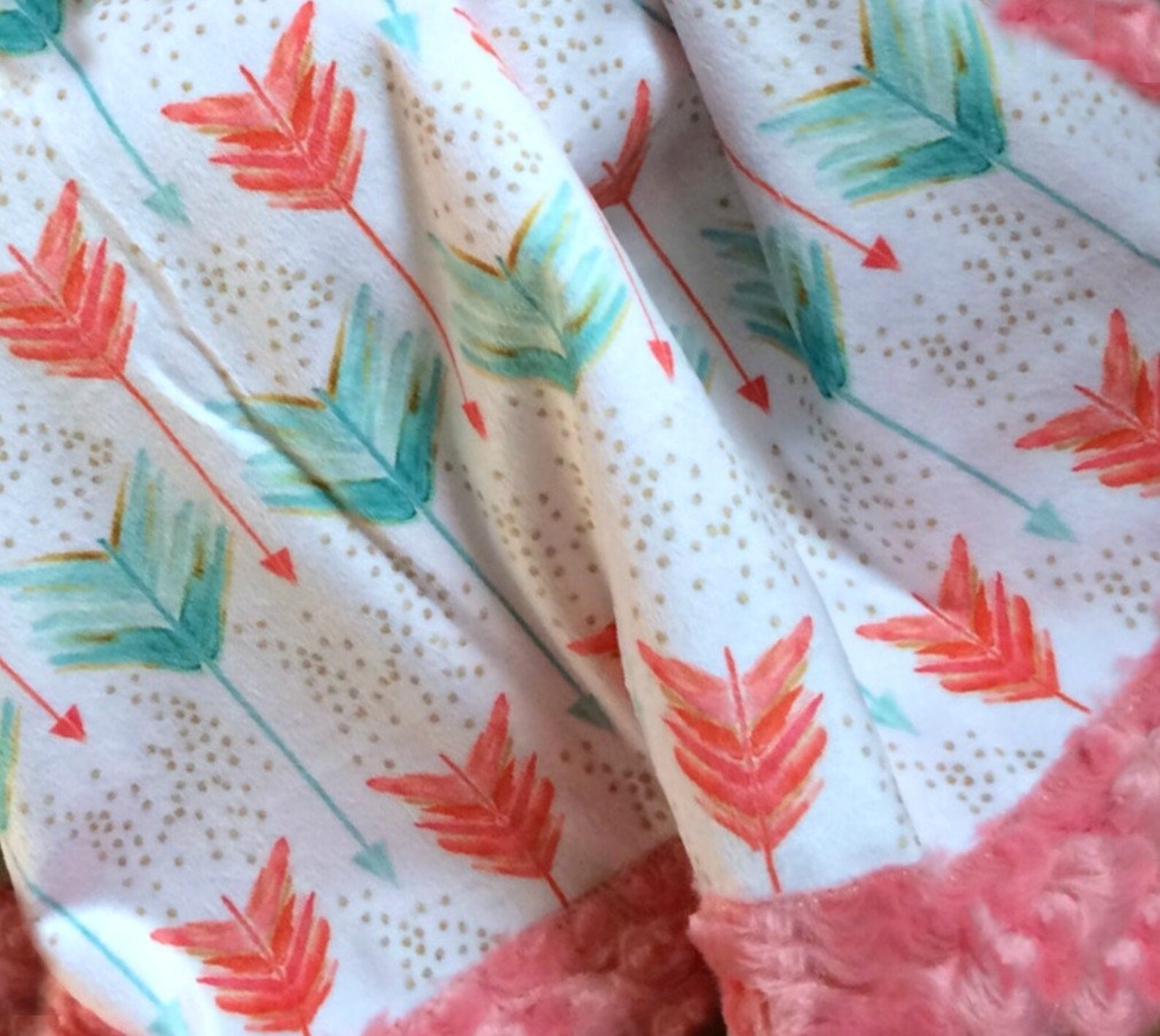 Arrow Baby Blanket Arrows Baby Blanket Minky Baby Blanket Etsy