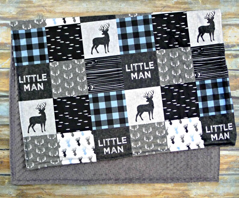Personalized Minky Blanket Baby Boy Blanket Navy Baby Boy Etsy