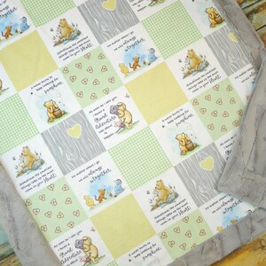 Winnie-the-pooh Blanket, Gender Neutral Blanket, Crib Blanket
