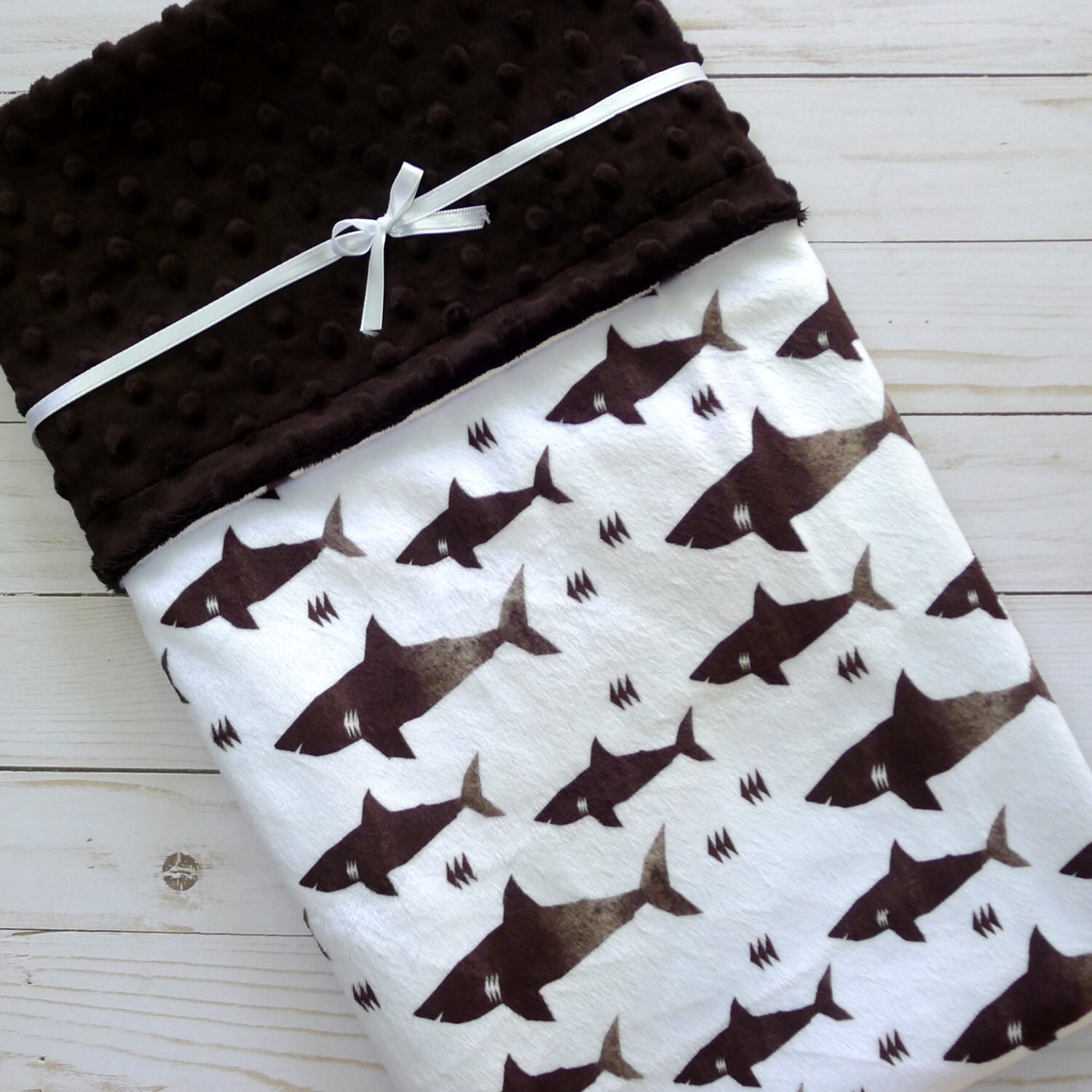 Shark Baby Blanket Baby Blanket Sea Life Sea Creature Etsy