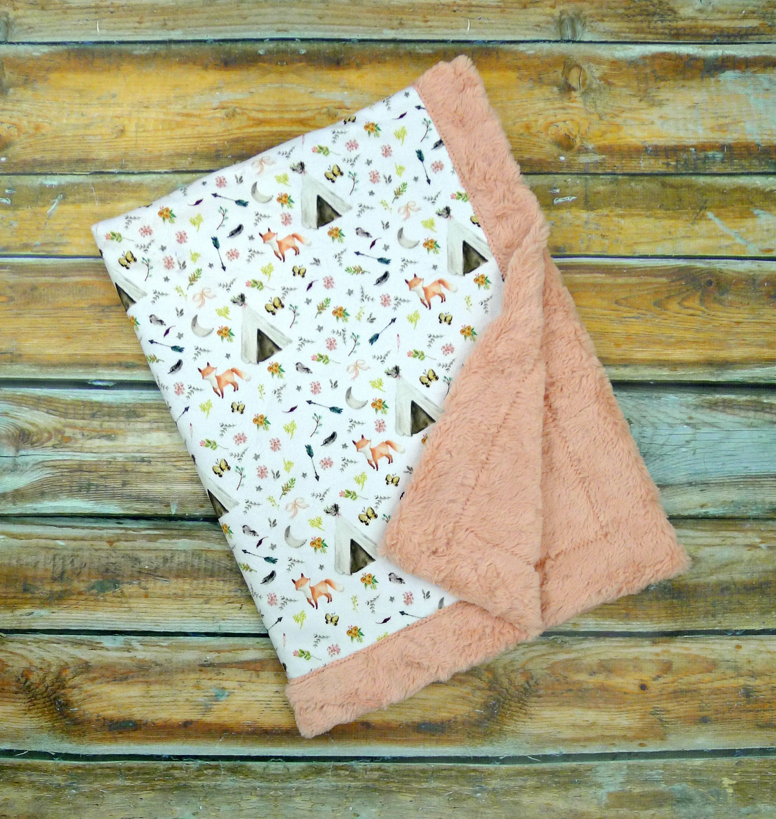 Boho Desert Minky Blanket main image 1