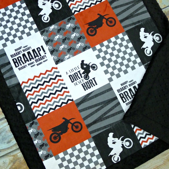 Motocross Minky Blanket