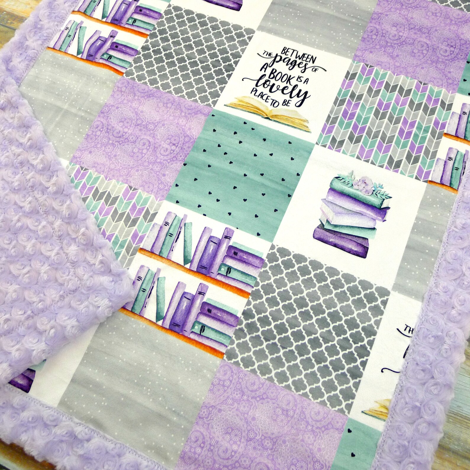 Reading Blanket Book Blanket Books Blanket Librarian Etsy