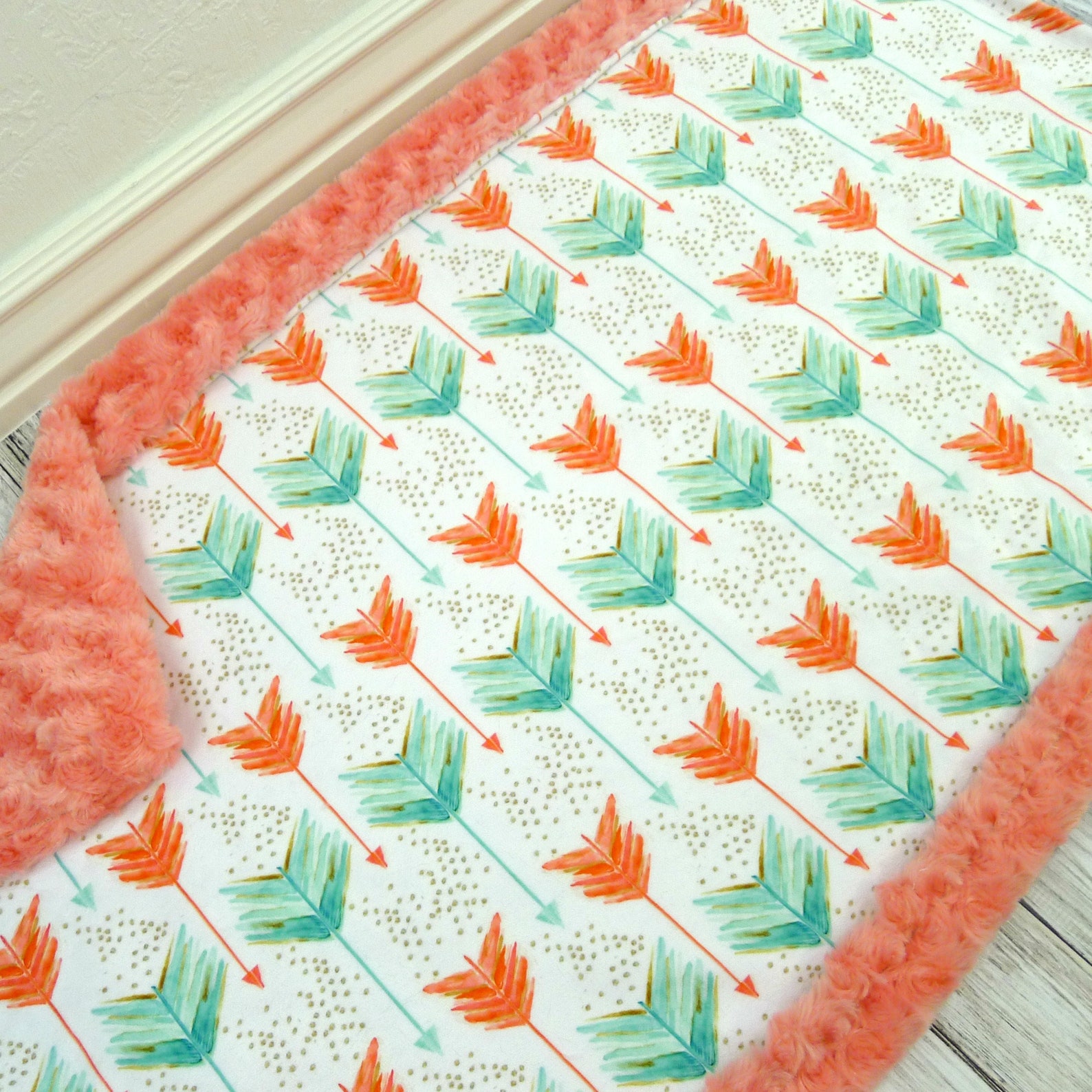Arrow Baby Blanket Arrows Baby Blanket Minky Baby Blanket Etsy