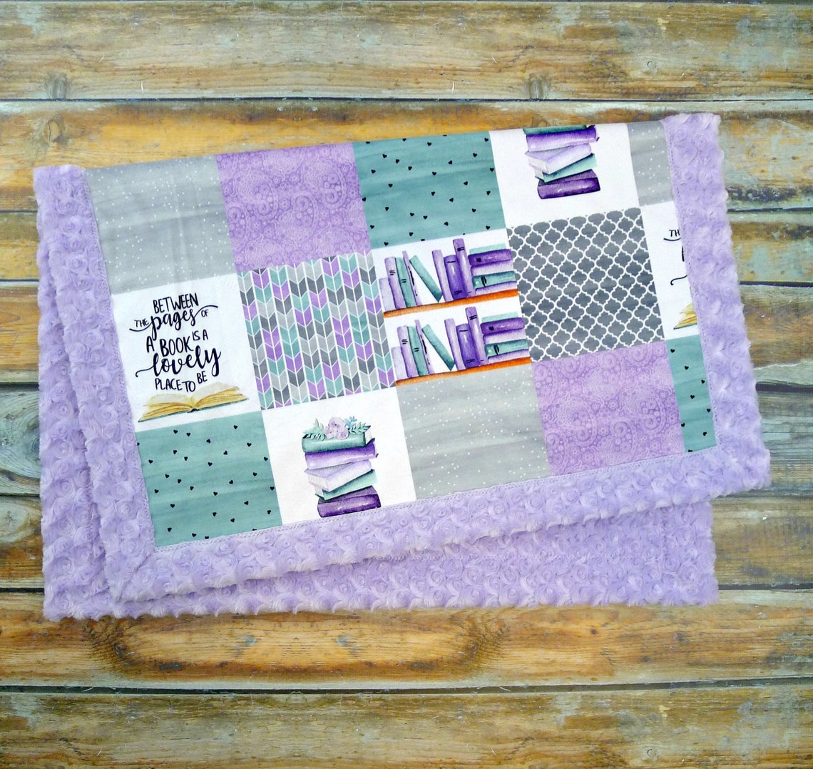 Reading Blanket Book Blanket Books Blanket Librarian Etsy