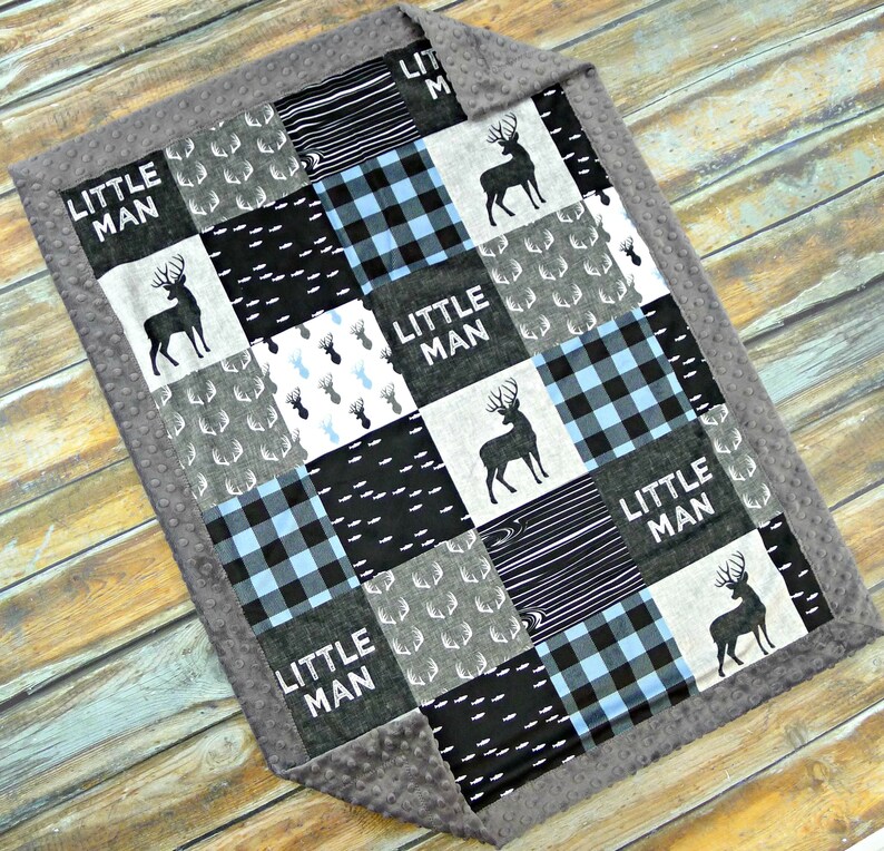 Personalized Minky Blanket Baby Boy Blanket Navy Baby Boy Etsy