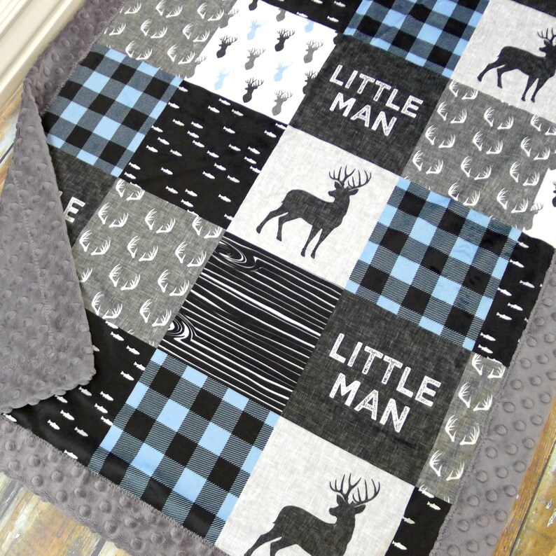 Personalized Minky Blanket Baby Boy Blanket Navy Baby Boy Etsy