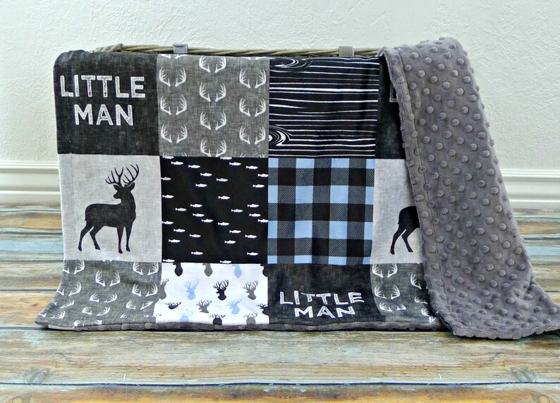 Personalized Minky Blanket Baby Boy Blanket Navy Baby Boy Etsy