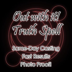 Reveal the Truth Spell - Expose Hidden Secrets - Force Honesty Ritual - Powerful Magic - Stop Lying