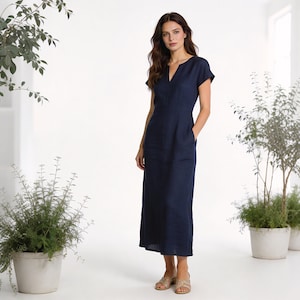 simple elegant casual dress Memoriesea Women's Elegant Casual Short Sleeve Work Party A-Line Dress with Pockets Black at Amazon Women's Clothing store