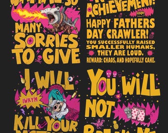 Dungeon Crawler Carl Png, Jamal tiene tantas disculpas que dar, Merchandising para fans de DCC, Día del Padre de Dungeon Crawler Carl, Camisetas de Dungeon World