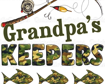 Diseño personalizado de pesca "El guardián del abuelo", PNG personalizado "El guardián del abuelo", Papá pescador de lubina, Papá camuflaje, Papá pescador, Regalo del Día del Padre