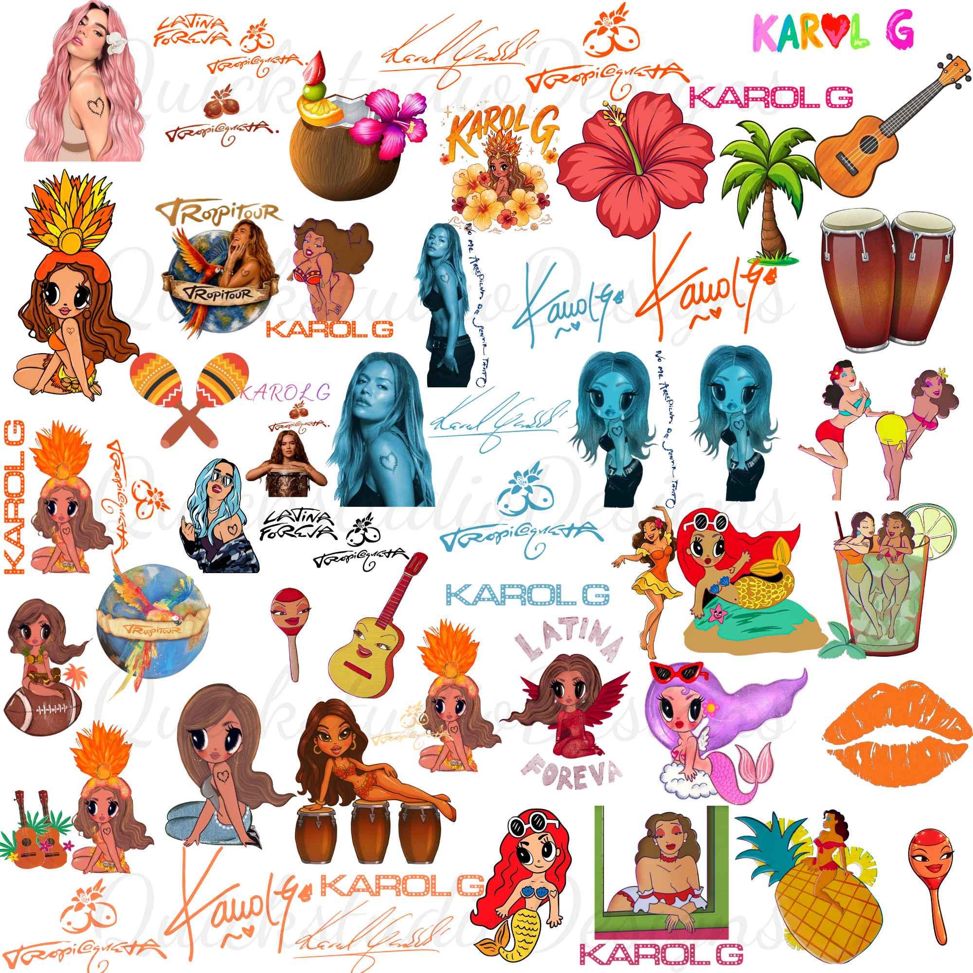 KAROL G 3枚セット Karol G Art - Etsy