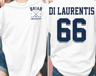Briar University Di Laurentis 66 PNG, Off Campus PNG, Briar Hockey PNG, Off Campus Hockey Romance Graphic, Briar U Shirt Design Download