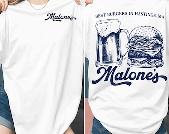 Malone's Burger and Beer Off Campus Two-sided PNG, Briar U Hockey Romance Tee Design, Bookish Gift, Best Burgers Hastings, Digital Download