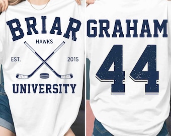 Briar University Graham 44 PNG, Off-Campus Crewneck, Hockey Romance, Briar U Png, Romance Reader, Book Lover, Campus Hockey,Digital Download