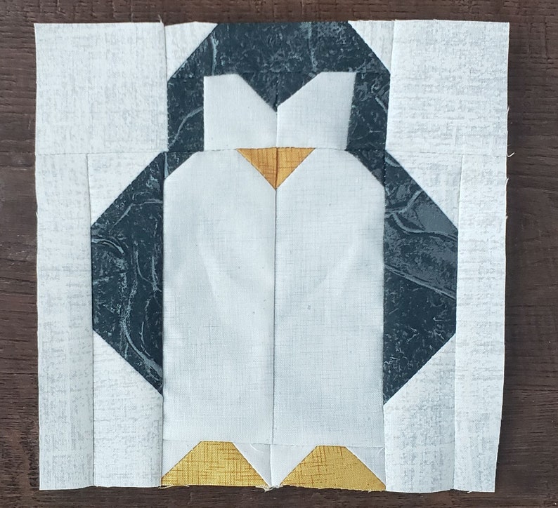 Penguin Quilt Block / Digital Download / PDF Pattern - Etsy image.