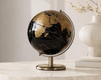 IKEA LINDRANDE Decoration Earth Globe Black 11