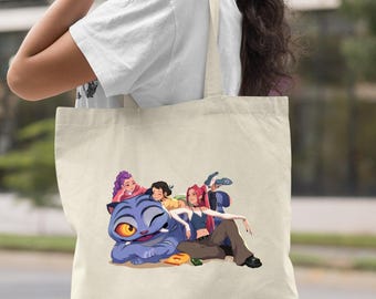 Huntrix Tote Bag, Derpy Tiger Bag, Huntrix Demon Hunter Tiger Bag, Saja Girls Tote Bag, Hunters Tiger Fan Bag, Kpop Hunters Tiger Bag