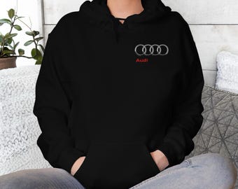 Audi Hoodie, Audi Logo Sweatshirt, Audi Fan Hoodie, Audi Car Logo Shirt