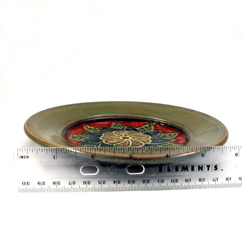 Decorative Pottery Plate Small Cheese Plate Hand Carved Pottery Plate Wheel Thrown Hand Carved Serving Plate Ceramic Carved Plate
