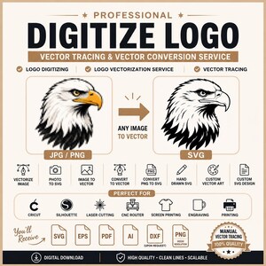 Digitalização de logotipo, vetorização de logotipo, vetorização de logotipo, conversão de PNG para SVG, conversão de foto para SVG, conversão de imagem para vetor.