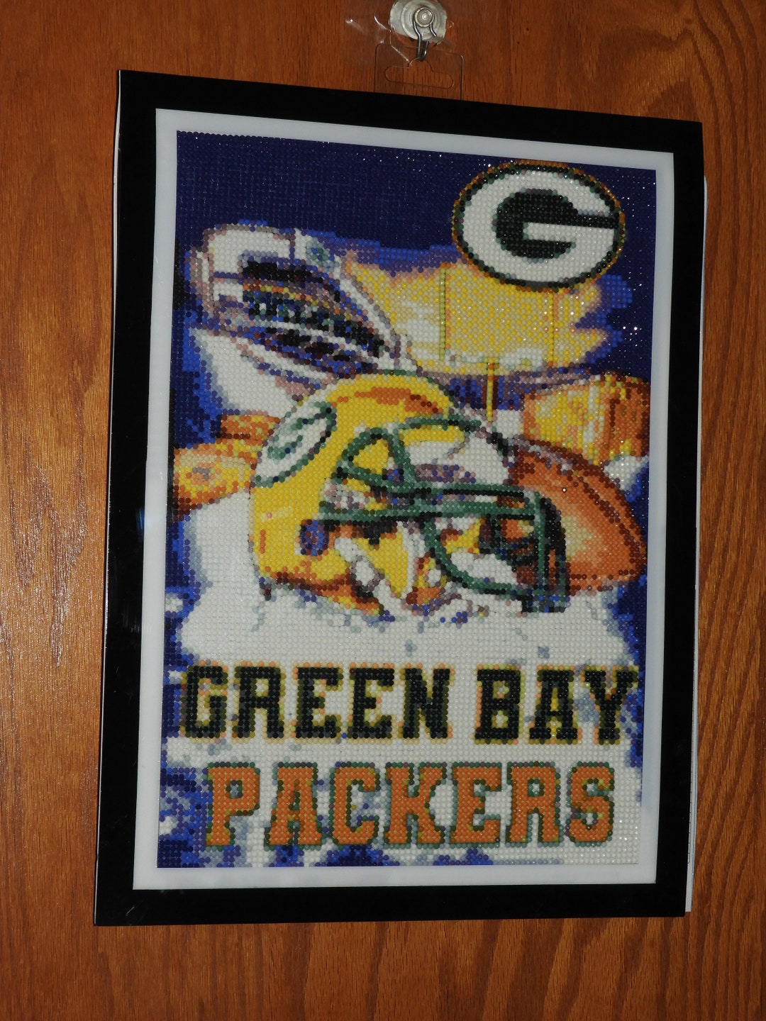 Finished 5D Diamond Painting Green Bay Packers Etsy
