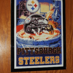 Finished 5D Diamond Painting , Pittsburg Steelers