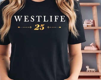 Music Concert Tour 2026 Shirt, Westlife 25 T Shirt, Westlife 25th Anniversary Tour Shirt, Concert Inspired Tee, European Tour Dates Tee, V29