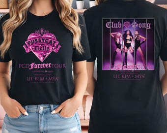 T-shirt Pussycat Dolls 2026, T-shirt de concert Pussycat, T-shirt de la tournée Pussycat Dolls Forever, T-shirt inspiré des Pussycat Dolls, Cadeau pour fan de groupe féminin, V19