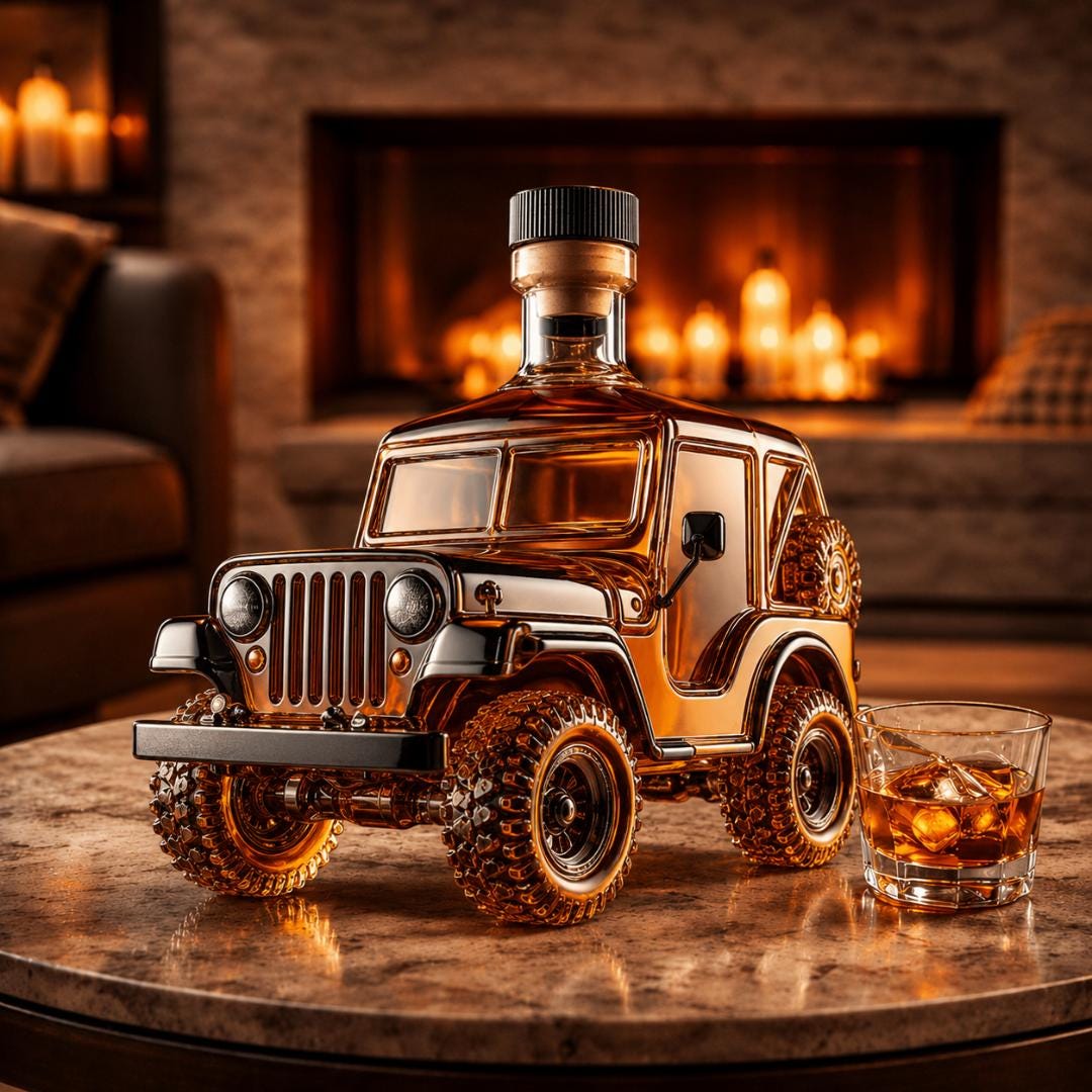 Whiskey Bottle Car - Etsy