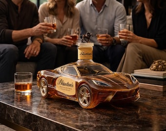 Sports Car Whiskey Decanter – Detailed Glass Bar Decor (300ml)