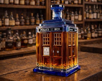 Polizei Box Whisky-Dekanter - Sci-Fi Bar Decor, Neuheit Flasche (300ml)