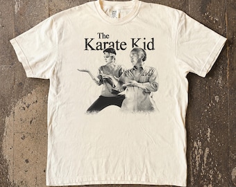 Vintage The Karate Kid Shirt, Daniel LaRusso Mr Miyagi Tee, Karate Kid 1984 T-Shirt, Retro 80s Martial Arts Movie Graphic Tee