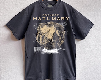 Project Hail Mary Rocky Shirt, Comfort Colors Alien Spaceship Graphic Tshirt, Vintage Retro Sci-Fi Novel Tee, Classic Space Movie Fan Gift