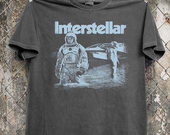 Camiseta vintage de la película Interstellar, camiseta retro con estampado espacial de ciencia ficción, camiseta Comfort Colors de la película de Nolan, regalo clásico de la película de Christopher Nolan