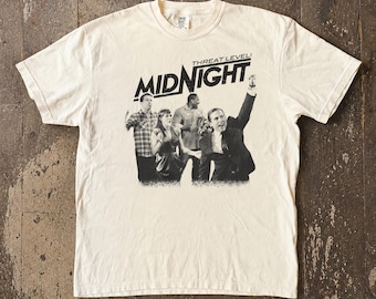 Threat Level Midnight Shirt, The Office Tv Show, Agent Michael Scarn T-Shirt, Retro TV Show Merchandise, Sitcom Fan Gift
