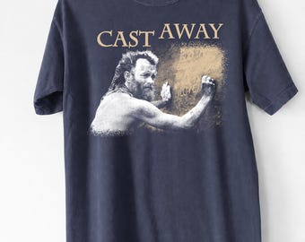 Vintage Cast Away Shirt, Tom Hanks Film Shirt, Retro 2000s Survival Film Tshirt, Chuck Noland Movie Merch, Wilson Volleyball Fan Gift