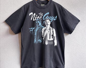 Retro The Nice Guys T-Shirt, Ryan Gosling Russell Crowe Movie Tee, Vintage 2016 Comedy Action Film Graphic Shirt, Custom Cinema Fan Merch