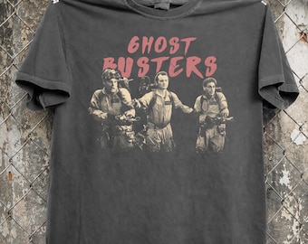 Retro Ghostbusters Movie Shirt, Vintage Comfort Colors 80s Sci Fi Film Tee, Classic Ghost Hunters Graphic Tshirt, Nostalgic Movie Gift