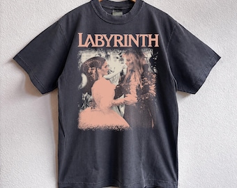 Vintage Labyrinth Movie Shirt, Retro David Bowie Jareth Goblin King Tshirt, Comfort Colors Fantasy Film Graphic Tee, Classic 80s Movie Gift