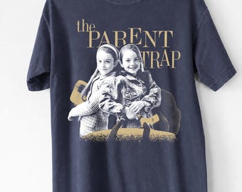 Vintage The Parent Trap Shirt, Classic Movie Graphic Tee,  Hallie and Annie Twin Top, Retro 90s Pop Culture Movie Lover Gift