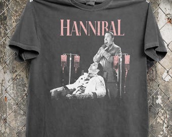 Vintage Hannibal TV Series Shirt, Retro Bryan Fuller Horror Movie Tee, Comfort Colors Classic Psychological Thriller Unisex T-Shirt Fan Gift