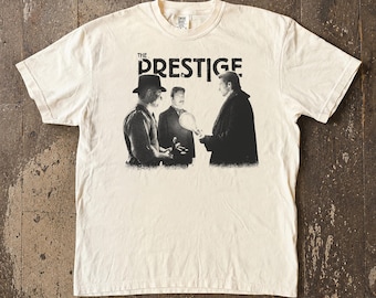 Vintage The Prestige Shirt, Christopher Nolan Movie Graphic Tee, Christian Bale Hugh Jackman T-Shirt, Retro Sci-Fi Unisex Fan Gift