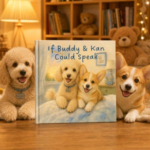 Personalized Two Pet Storybook Custom Dog Cat Photo Name Family Keepsake Gift For Families