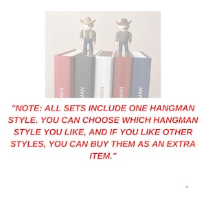 May include: Two cowboy figurines stand on a stack of books in various colours. The books are red, black, white, and blue, with the word "MAN" printed on the spines. The figurines wear cowboy hats and outfits.