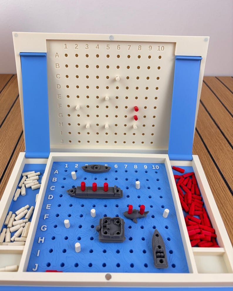 Playbook'd Sea Battle Board Game, Book Style Travel Strategy Game image 6